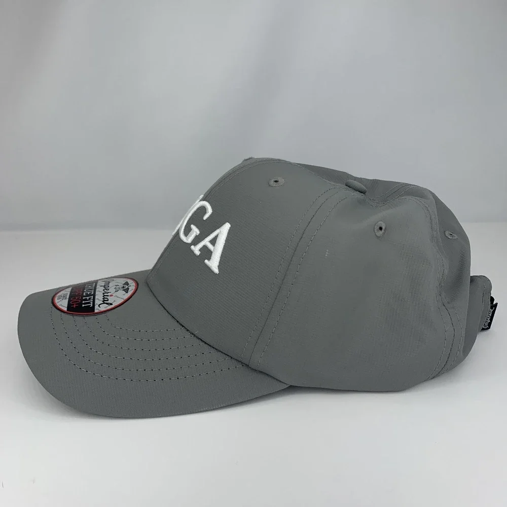 AJGA Gray Golf Hat Adjustable - Imperial Cap - American Junior Golf Association